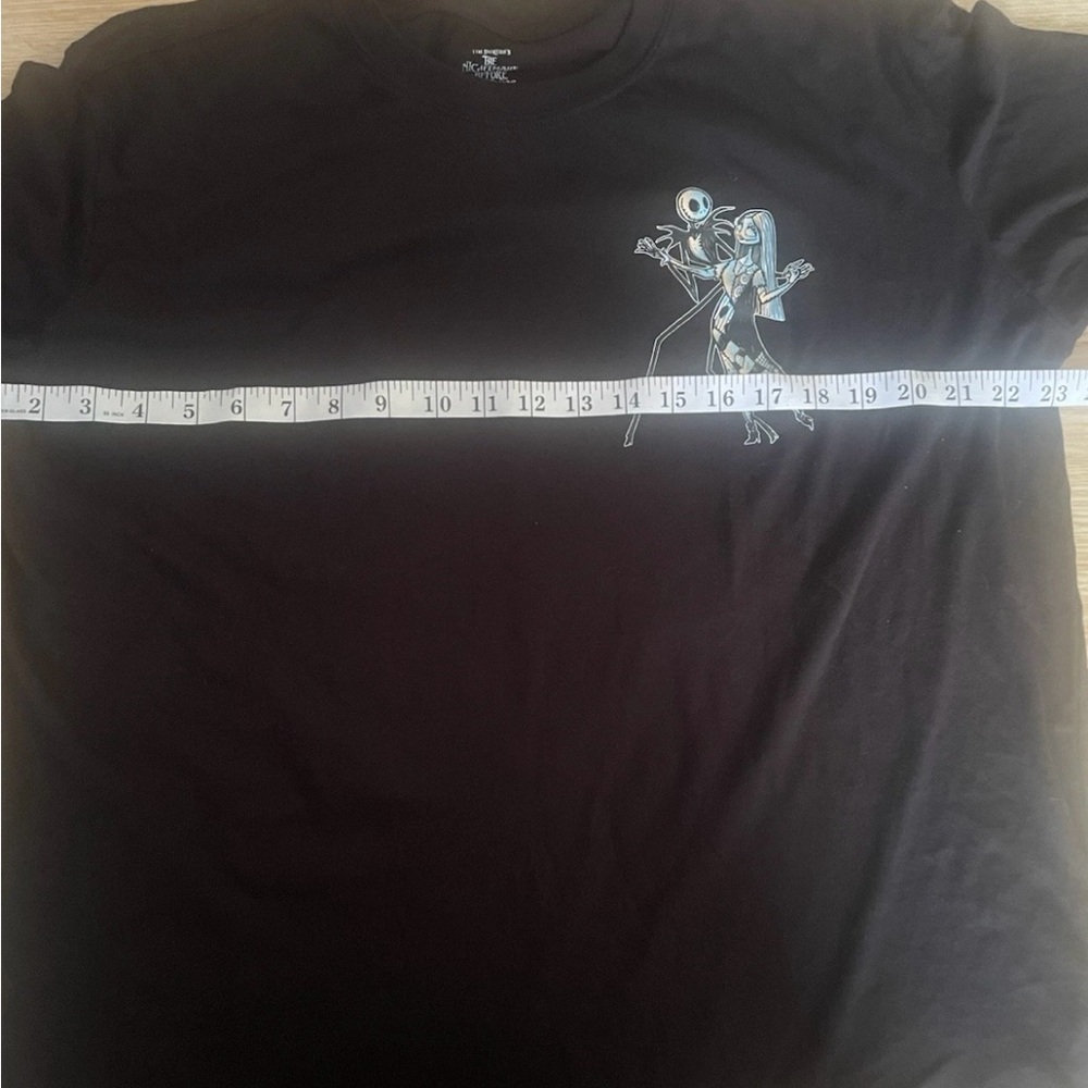 Disney Nightmare Before Christmas Womens Tshirt Black XXL Short Sleeve Cotton - Picture 4 of 8